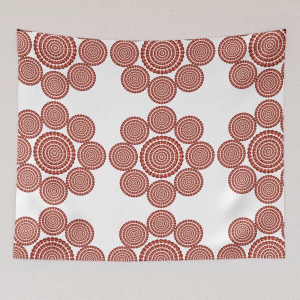 Item preview, Concentric Circles Orange designed and sold by Picture-Dot-Art.