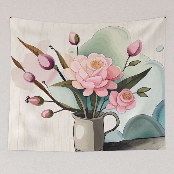 Item preview, Romantic Watercolor Florals designed and sold by printyai.