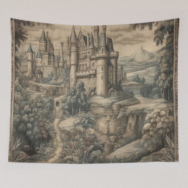 Item preview, French Castle Tapestry designed and sold by hamptonstyle.
