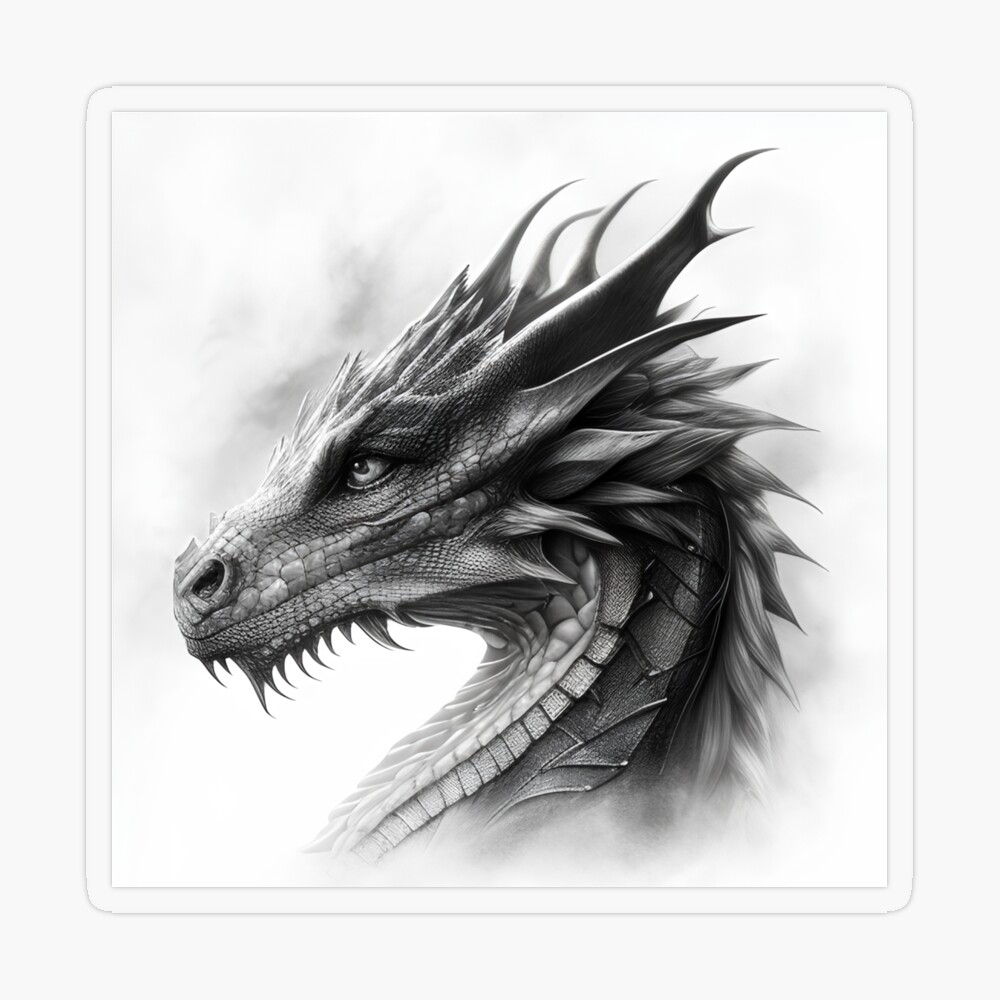 realistic pencil drawing of a dragon, hiqh quality, | Stable Diffusion