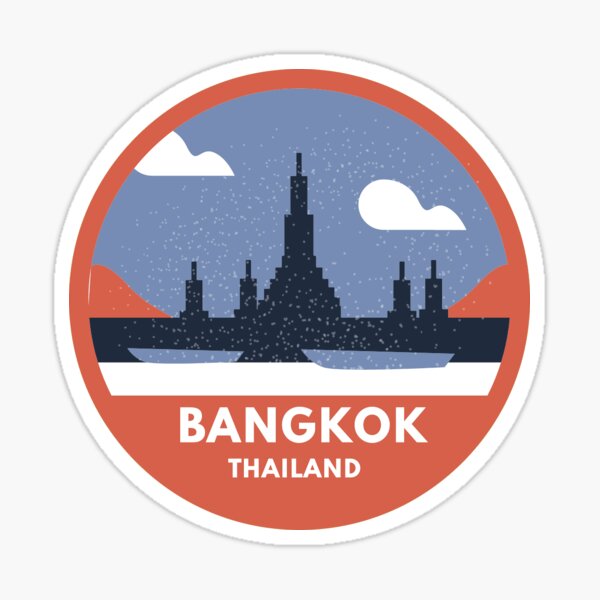 Item preview, Bangkok Thailand Stickers and Magnets ~ Aesthetic Accesories designed and sold by PunkArtistry.