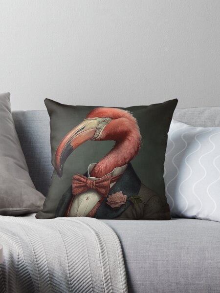 Item preview, Flamingo in a Suit - Victorian 1800s Style designed and sold by artbybodhi.