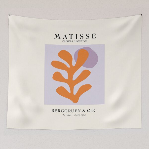 Item preview, Matisse Papiers Découpés Purple Orange Purple designed and sold by ahumbleconcept.
