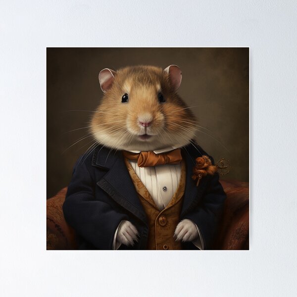 Item preview, Hamester in a Suit - Victorian 1800s Style designed and sold by artbybodhi.