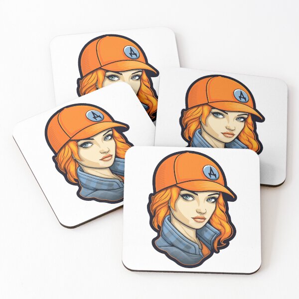 Item preview, Belleza vibrante: mujer de cabello naranja con sombrero elegante designed and sold by Artwyz.