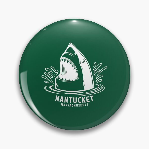 Item preview, Nantucket Massachusetts MA Atlantic Ocean Great White Shark   designed and sold by LakuLakuNeon.
