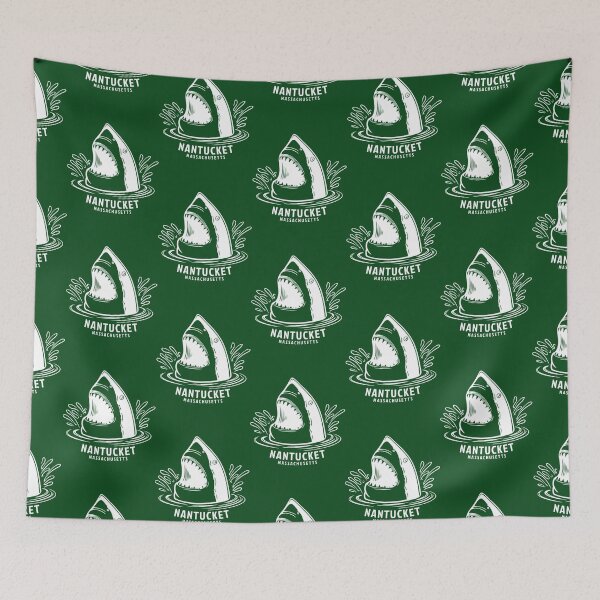 Item preview, Nantucket Massachusetts MA Atlantic Ocean Great White Shark   designed and sold by LakuLakuNeon.