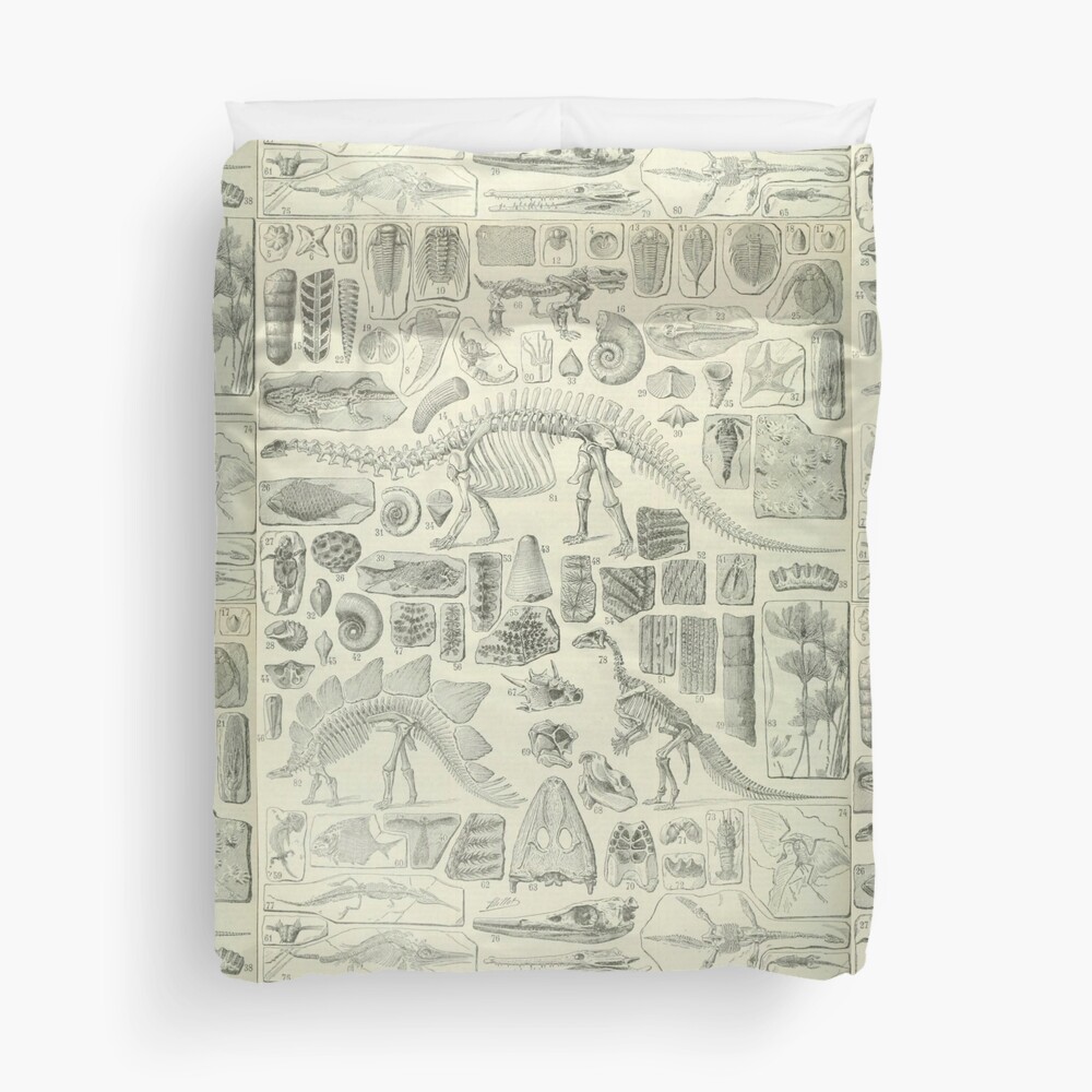 Fossil Chart Duvet Cover