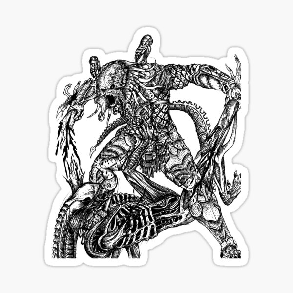 Alien VS Predator Sticker