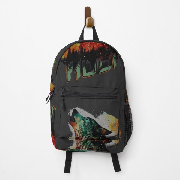 Item preview, Colorful Wolf With Flowers and burning designed and sold by word2world.
