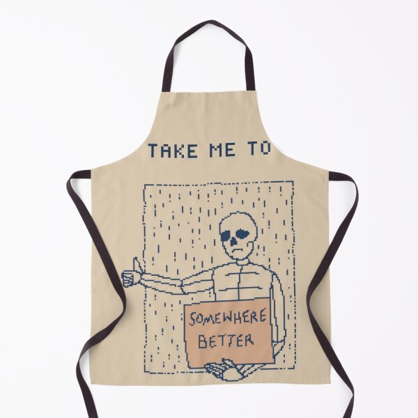 Item preview, Take Me To Somewhere Better - Funny 1 bit pixel art designed and sold by pxlboy.