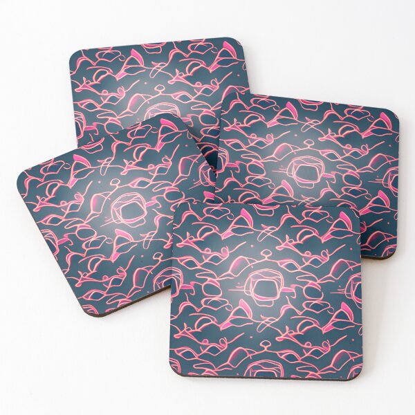 Item preview, Quirky Blue and Pink Squiggle Pattern designed and sold by Tamas Das.