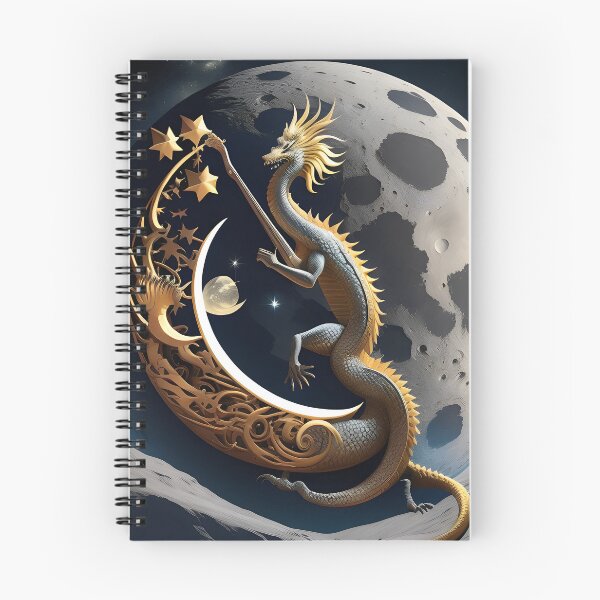 Item preview, Dragon On The Moon Playing Guitar designed and sold by AgataKaja.