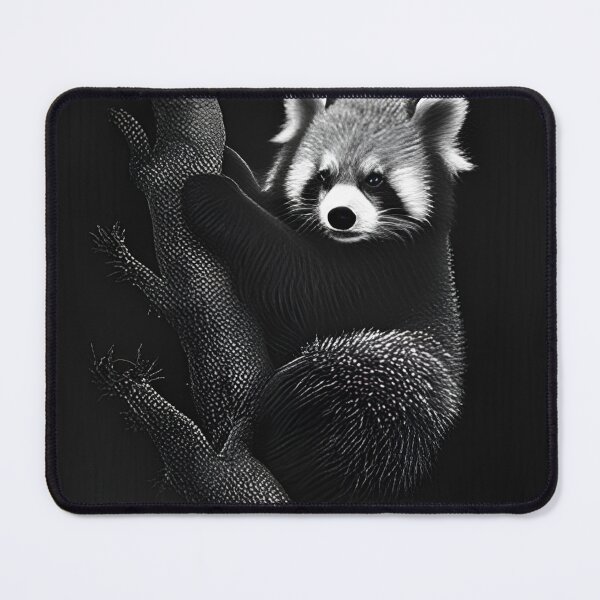 Item preview, Black and white Red Panda pencil drawing designed and sold by Pencil-Art.