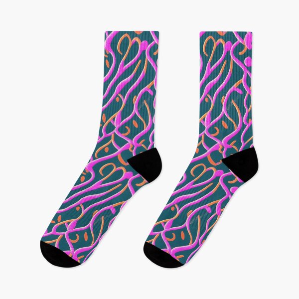 Item preview, Pink Squiggle Pattern designed and sold by Tamas Das.