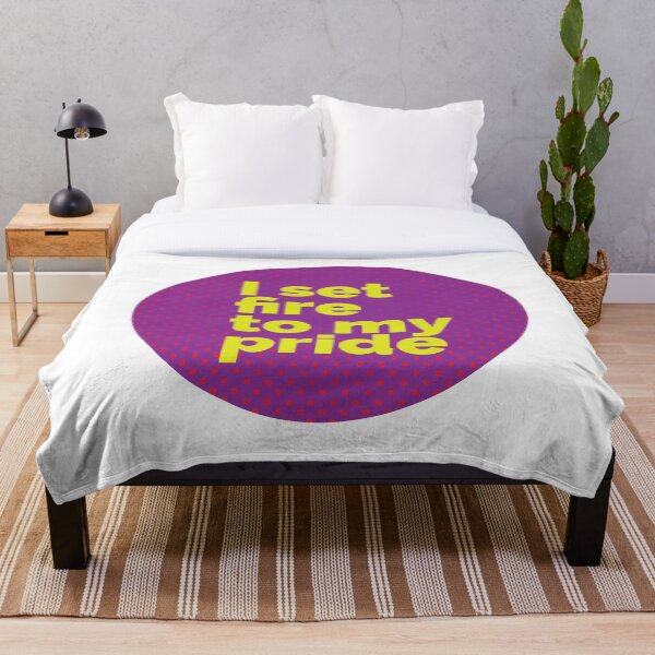 Item preview, I Set Fire To My Pride - LETRAS - EBTG - PURPLE RED YELLOW designed and sold by SorryFrog.