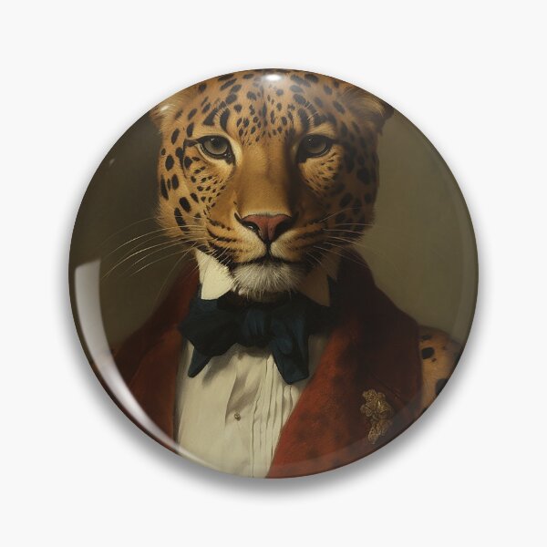 Item preview, Leopard in a Suit - Victorian 1800s Style designed and sold by artbybodhi.