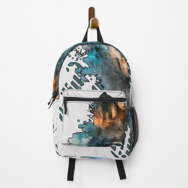 Item preview, Colorful Wolf With Flowers designed and sold by word2world.