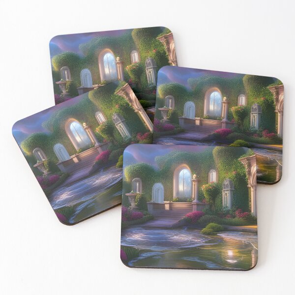Item preview, Magical garden with flowers. designed and sold by ArtWorkbyAI.