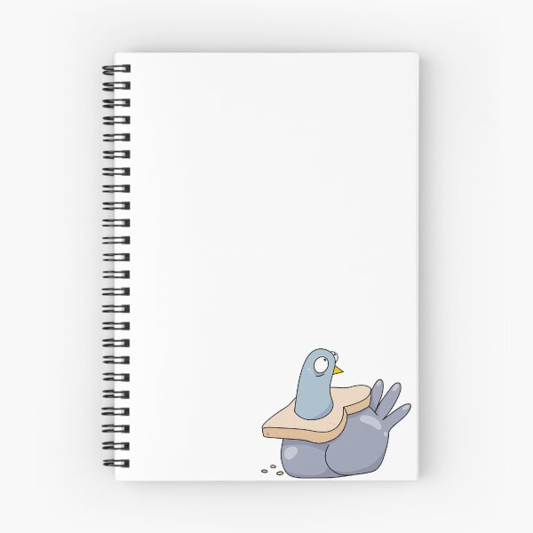 Item preview, Confused pigeon with toast sitting bird illustration designed and sold by GingerandMilk.