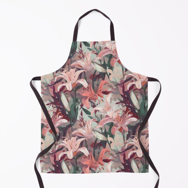 Item preview, Beautiful Floral Print with Pink Lilies designed and sold by GiveMeMood.