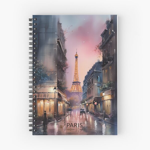 Item preview, Paris Parisian Nights Watercolor Painting designed and sold by Wonder Of Light.