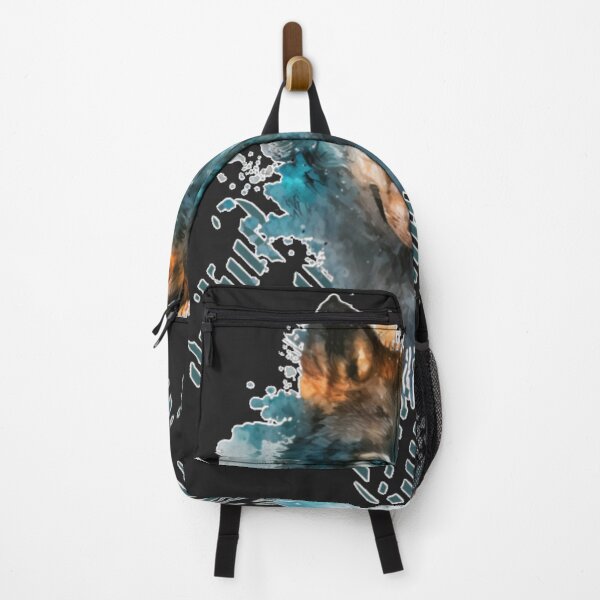 Item preview, Colorful Wolf With Flowers designed and sold by word2world.