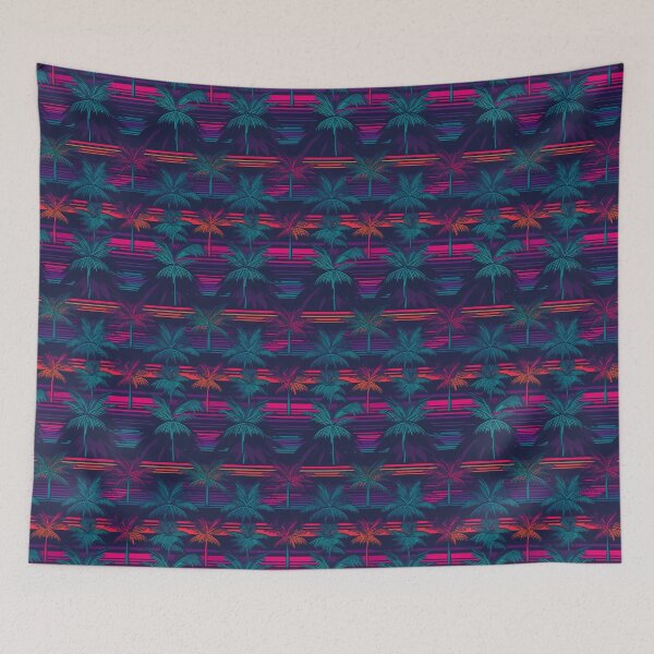 Item preview, Tropical Neon Palm Trees 1 designed and sold by ValiTheGod.