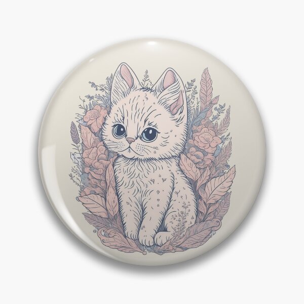 Item preview, Creamy Cat Wildflowers Bloom designed and sold by pigipeach.