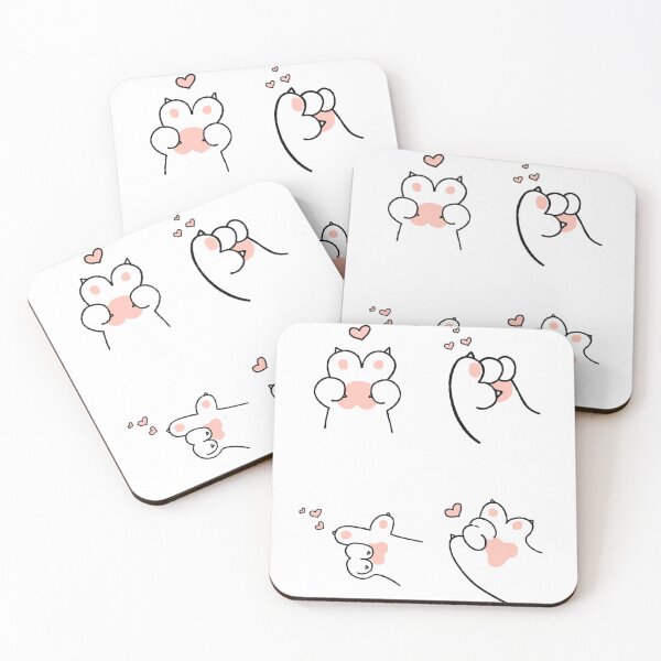 Item preview, pink lovely cat foot print designed and sold by SceneryStudio.