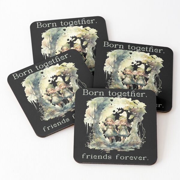 Item preview, Born together, friends forever - the perfect Gift for Twins designed and sold by Level-Fourty.
