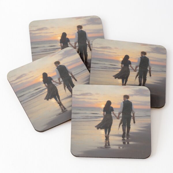 Item preview, Walking the beach at sunset designed and sold by TheartistZander.