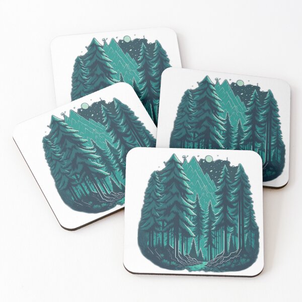 Item preview, Dreamlike Wilderness: A 3D Vector Art Journey through the Pine Forest designed and sold by RedArtG09.