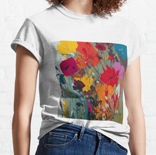 Colourful Garden in Summer Classic T-Shirt