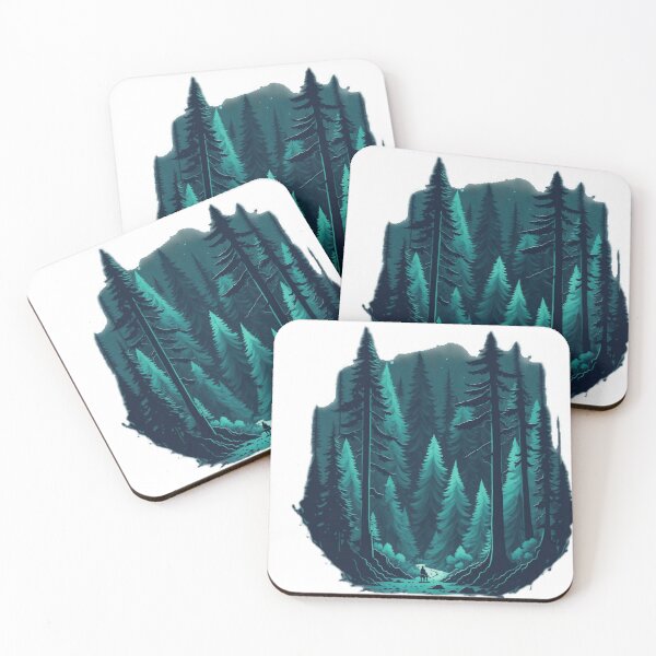 Item preview, Nature's Symphony: Soft Lighting and Pastel Colors in a Pine Forest designed and sold by RedArtG09.