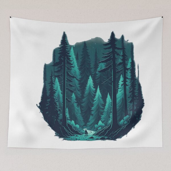 Item preview, Nature's Symphony: Soft Lighting and Pastel Colors in a Pine Forest designed and sold by RedArtG09.