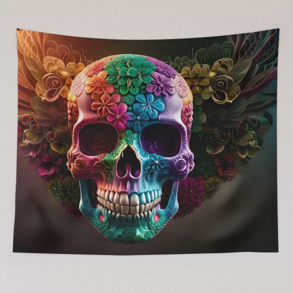 Item preview, Skeleton Head art designed and sold by Hermit-Art.