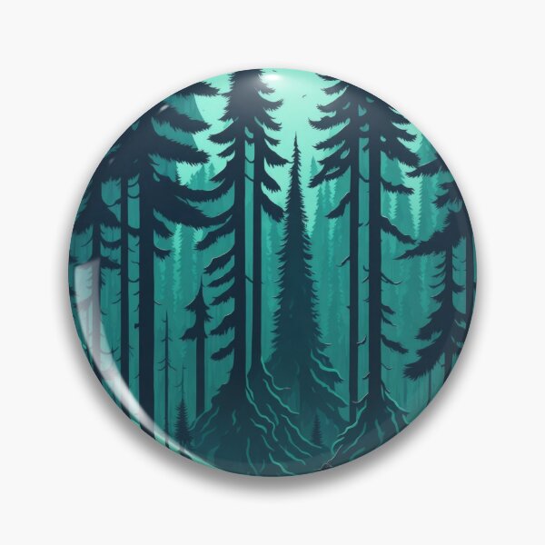 Artikelvorschau, Retro Magic: A Photorealistic Pine Forest T-Shirt with a Touch of Nostalgia entworfen und verkauft von RedArtG09.