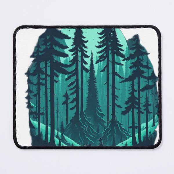 Artikelvorschau, Retro Magic: A Photorealistic Pine Forest T-Shirt with a Touch of Nostalgia entworfen und verkauft von RedArtG09.