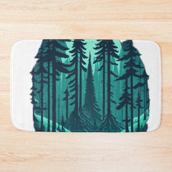 Item preview, Retro Magic: A Photorealistic Pine Forest T-Shirt with a Touch of Nostalgia designed and sold by RedArtG09.