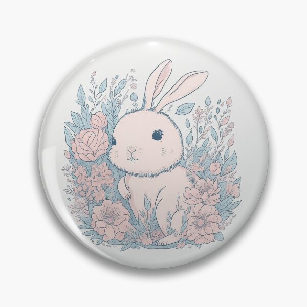 Item preview, Pink Bunny Cottontail Charm designed and sold by pigipeach.