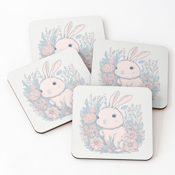 Item preview, Pink Bunny Cottontail Charm designed and sold by pigipeach.