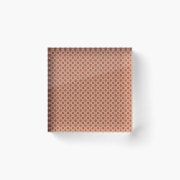 Flower Pattern "Kathleen" Acrylic Block