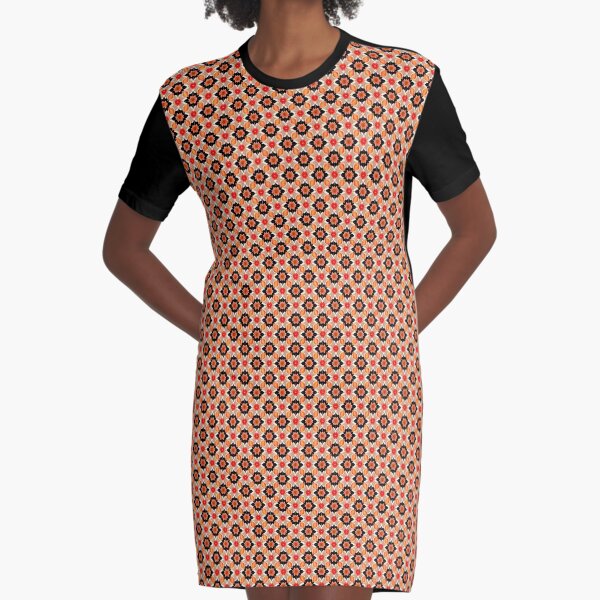 Flower Pattern "Kathleen" Graphic T-Shirt Dress