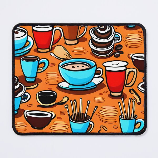 Item preview, Cute Coffee Drink Pattern Cups designed and sold by druidwolfart.