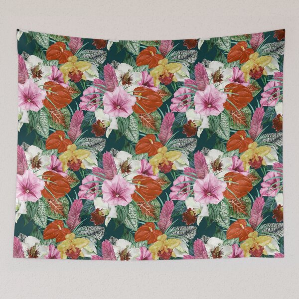 Item preview, Retro Coastal Paradise Blooms designed and sold by Sketchbook Designs.