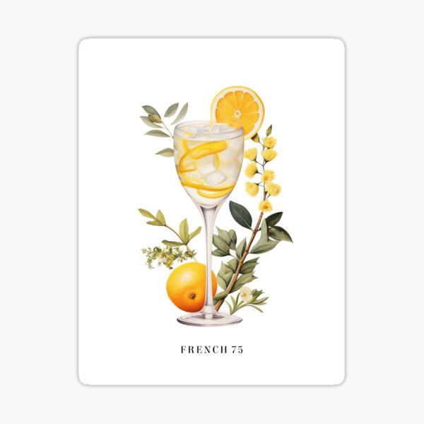 Item preview, French 75 Cocktail designed and sold by MajesticBeasts.
