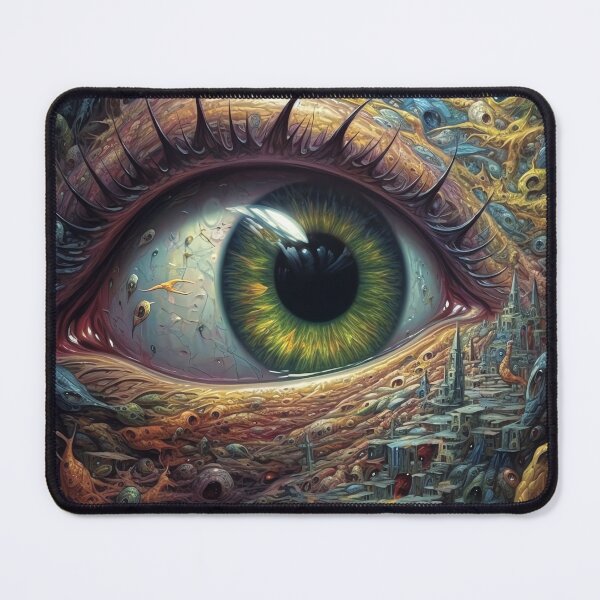 Item preview, Surreal wide open green eye designed and sold by Paul Fleet.