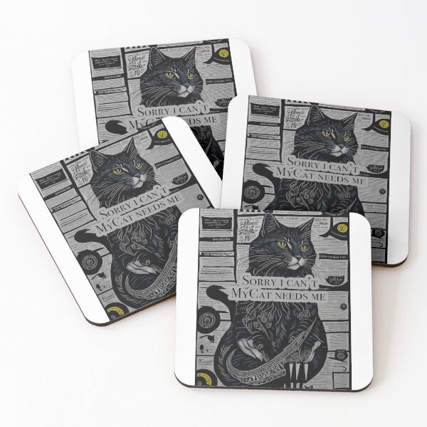 Item preview, Sorry I Cant My Cat Needs Me: Wear Your Cat's Demands with Our Tee designed and sold by Paolospresent.