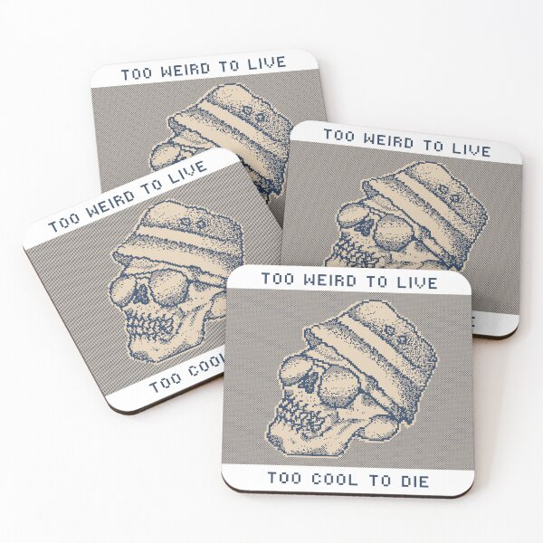 Item preview, Too Weird To Live, Too Cool To Die - Cute 1 bit pixel art designed and sold by pxlboy.